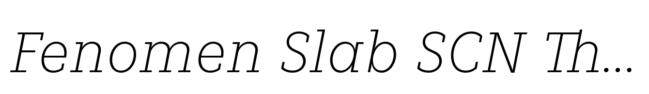 Fenomen Slab SCN Thin Italic